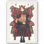 Sticker HARRY POTTER™ | Anime Hermione Granger assis (Devant)