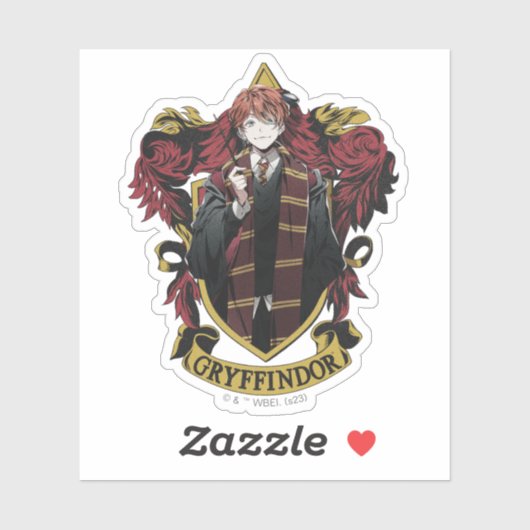 Sticker HARRY POTTER™ | Anime Ron Weasley House Crest (Feuille)