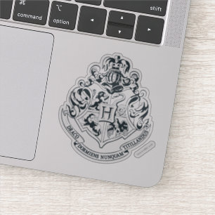 Sticker Harry Potter Cimier de Poudlard - noir et blanc