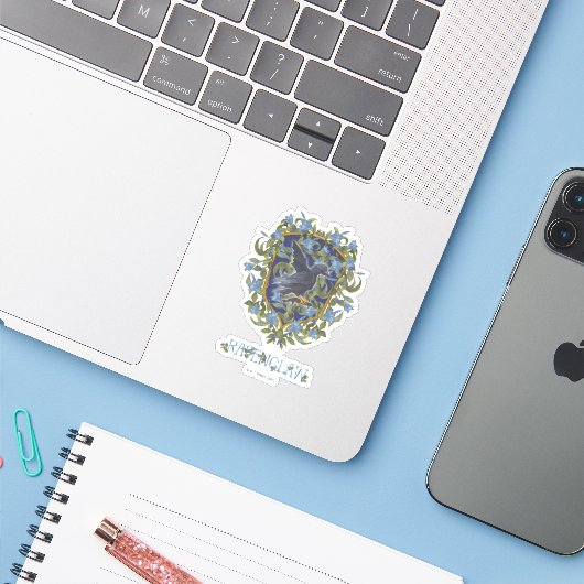 Sticker HARRY POTTER™ | Crest RAVENCLAW™ (Ordinateur portable avec iPhone)