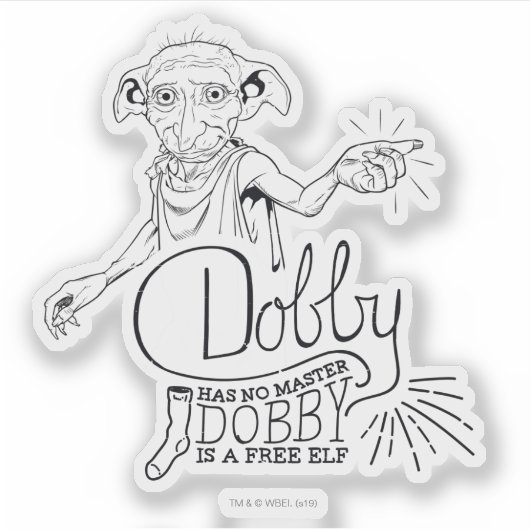 Sticker Harry Potter| Dobby sans maître (Devant)