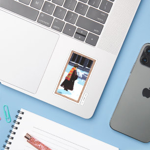 Sticker HARRY POTTER™ et Hedwig dans la cour de HOGWARTS™