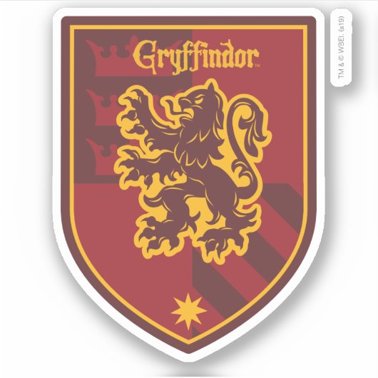 Sticker Harry Potter | Gryffindor House Pride Crest (Devant)