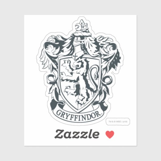 Sticker Harry Potter | Gryffindor Stencil Esquisse (Feuille)