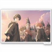 Sticker HARRY POTTER™ Hermione & Ron HOGWARTS™ Scène d'Ani (Devant)