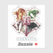 Sticker Harry Potter | HOGWARTS™ Crest Aquarelle (Feuille)