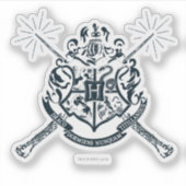 Sticker Harry Potter | Hogwarts Crossed Wands Crest (Devant)