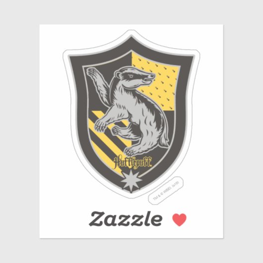 Sticker Harry Potter | Hufflepuff House Pride Crest (Feuille)