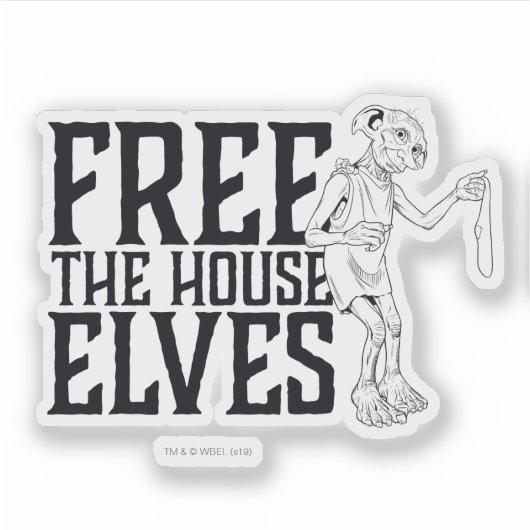 Sticker Harry Potter | Libérez La Maison Elves (Devant)