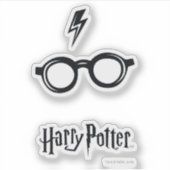 Sticker Harry Potter | Lightning Scar and Glasses (Devant)