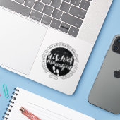 Sticker Harry Potter | Marauder's Map Charms Typographie (Ordinateur portable avec iPhone)