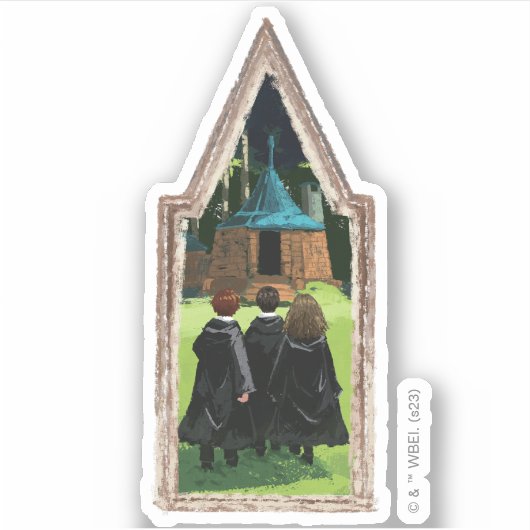 Sticker HARRY POTTER™, Ron, & Hermione à Hagrid's Hut (Devant)