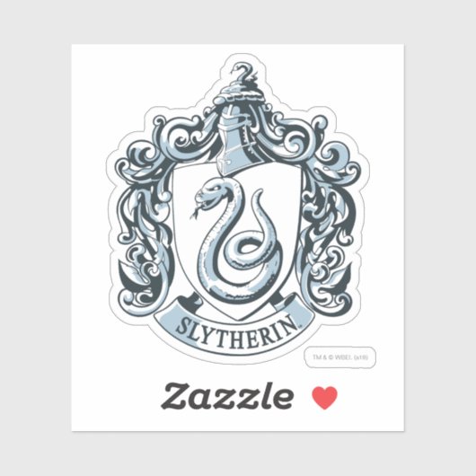 Sticker Harry Potter | Slytherin Crest - Bleu glacé (Feuille)