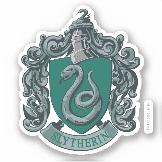 Sticker Harry Potter | Slytherin Crest Green (Devant)