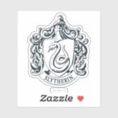 Sticker Harry Potter | Slytherin Crest - noir et blanc (Feuille)