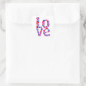 STICKER Hart-tekst LOVE (Tas)