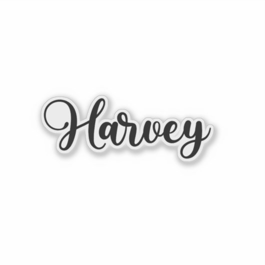 Sticker Harvey Name - Calligraphie manuscrite (Devant)