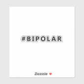 Sticker Hashtag bipolaire (Feuille)