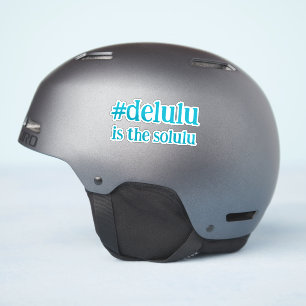Sticker Hashtag #Delulu est le Solulu Turquoise