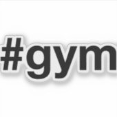 Sticker Hashtag GYM (Devant)