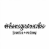 Sticker Hashtag Personnalisé Minimaliste (Devant)