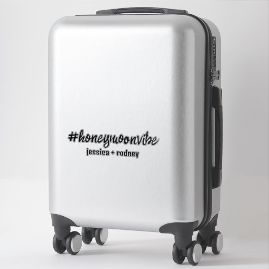 Sticker Hashtag Personnalisé Minimaliste (Sur valise)