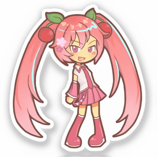 Sticker Hatsune Miku Sakura Kira Kira Pop Princess (Recto)