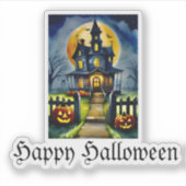 Sticker Haunted Hollow & Lune (Devant)