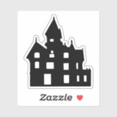 Sticker Haunted House Halloween (Feuille)