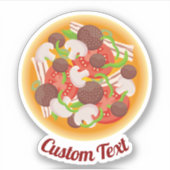 Sticker Haut de la pizza (Devant)