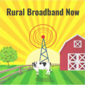 Sticker Haut débit rural maintenant (Devant)