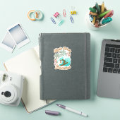 Sticker Haut Marches Good Vibes Boho Surf rétro (Couverture iPad)