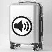 Sticker Haut-parleur audio (Sur valise)