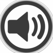 Sticker Haut-parleur audio (Devant)