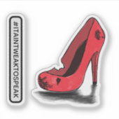 Sticker Haut talon trempé et déchiré (Devant)