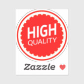 Sticker Haute Qualité Badge Rouge (Feuille)