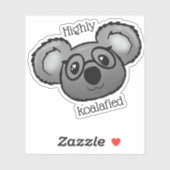 Sticker Hautement koalafié (Feuille)