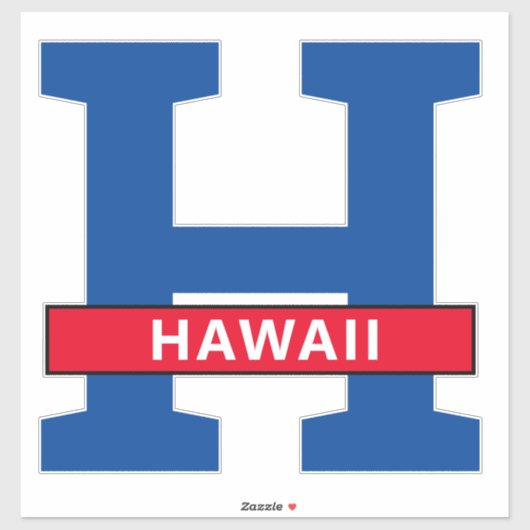 Sticker Hawaii (Feuille)
