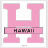 Sticker Hawaii (Feuille)