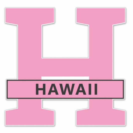 Sticker Hawaii (Devant)
