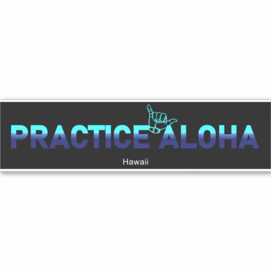 Sticker Hawaii Practice Aloha HIPacific Shaka (Hang lâche) (Devant)