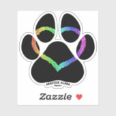 Sticker Hawaii Practice Aloha - Puppy Love Rainbow (Feuille)