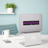 Sticker Hawaii Practice Aloha PurpleRay Shaka (Hang lâche) (Ordinateur portable sur le bureau)