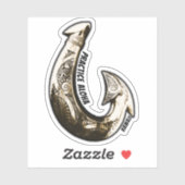 Sticker Hawaii Practice Aloha - Tribal Hook (Feuille)