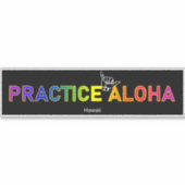 Sticker Hawaii Pratique Aloha Shaka (Hang lâche) (Devant)