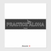 Sticker Hawaii Pratique Aloha Shaka (Hang lâche) (Feuille)