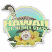 Sticker Hawaii State Bird & Flower (Devant)