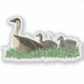 Sticker Hawaii State Bird Nene Goose Family (Devant)
