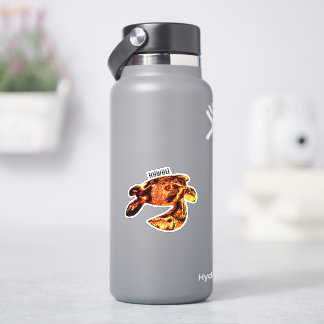 Sticker Hawaii Tribal Honu Lava