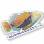 Sticker Hawaiian Humu Trigger Fish (Devant)